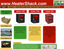 Tablet Screenshot of heatershack.com